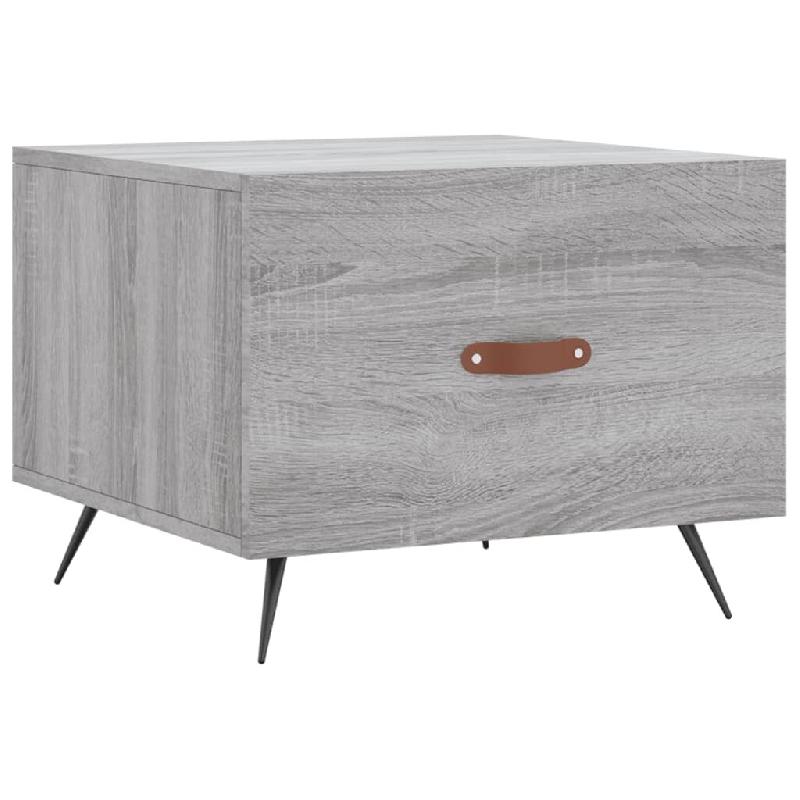 VidaXL Table basse Sonoma gris 50x50x40 cm Bois d'ingénierie Modèle Aero Essence Pro - 829344_0