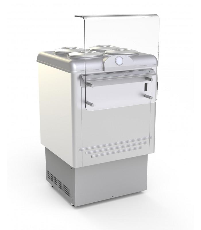 Vitrine à crèmes glacées Dolce Vita - Design bicolore ou inox - Classe climatique 4 - Équipement professionnel_0