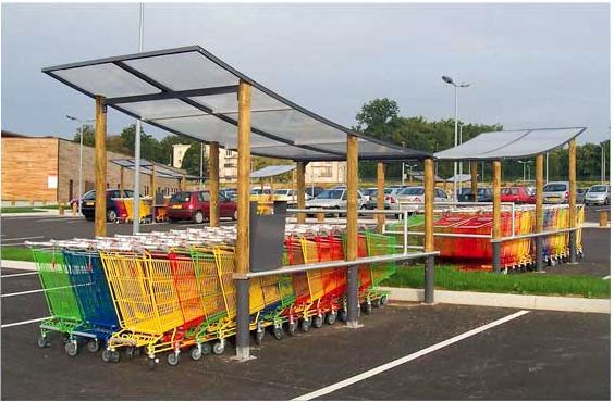 Abri pour chariot Alliance Evo 3 - structure en aluminium avec ossature renforcée et toiture en polycarbonate anti-UV_0