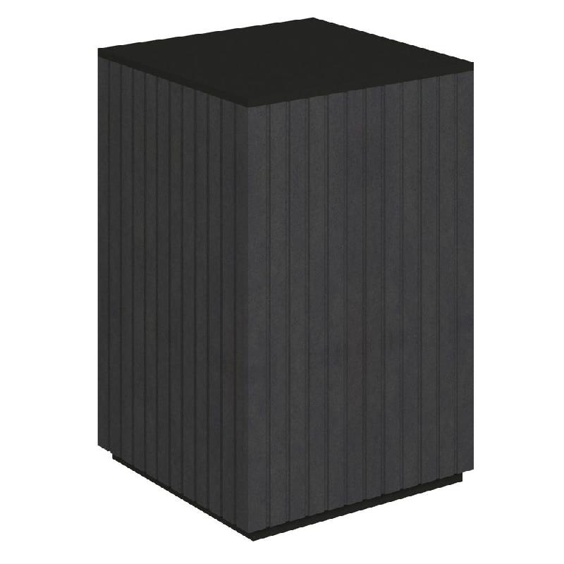 Angle de comptoir Vertigo T03 MDF noir et noir 60x60x93cm_0