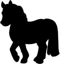 ARDOISE MURALE SILHOUETTE 'CHEVAL'