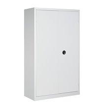 Armoire d'atelier monobloc H 198 x L 120 x P 53 cm corps gris - portes grises_0