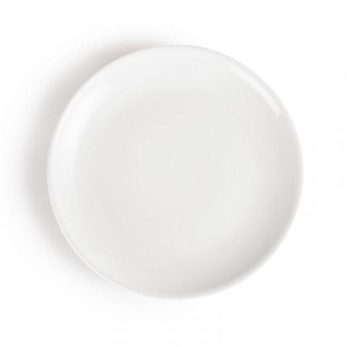 ASSIETTES COUPES EN PORCELAINE BLANCHE OLYMPIA Ø 280 MM - LOT DE 6