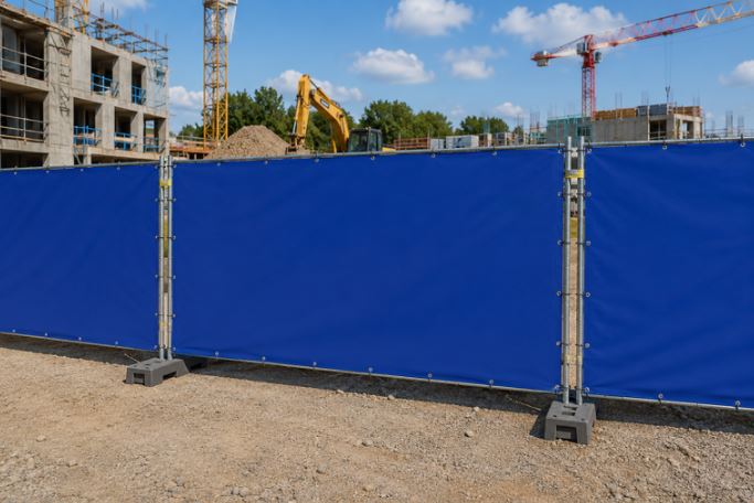 Bâches pour chantier - PVC enduit 650 à 900 g/m² - Résistance UV, gel et déchirement_0