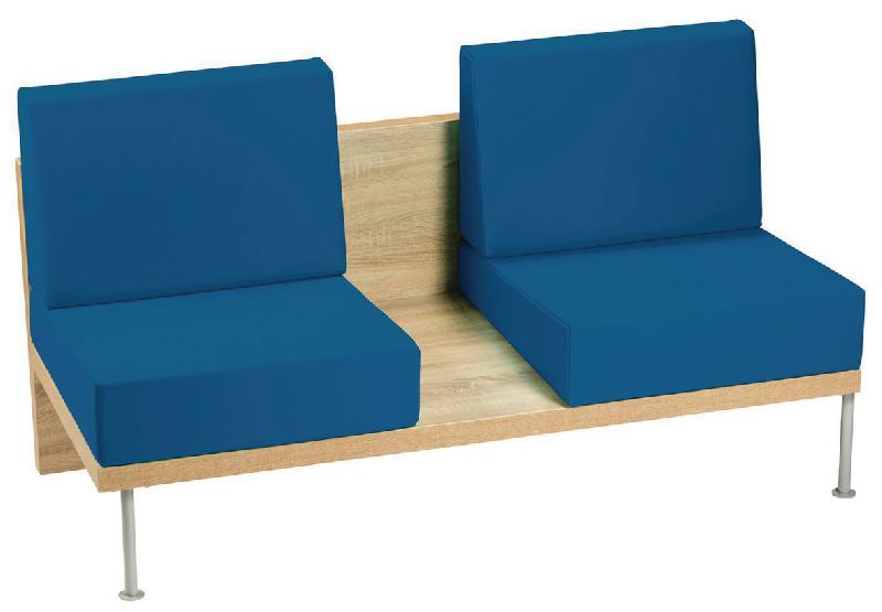 BANQUETTE 2 PLACES FAAR PVC URBAN PÉTROLE - MANUTAN COLLECTIVITÉS