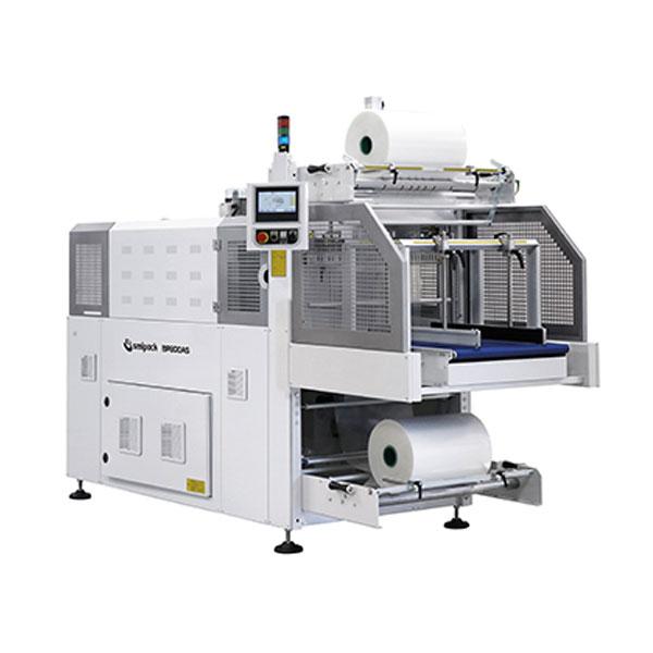 BP800AS – Fardeleuse automatique monobloc avec entrée en ligne et barre de soudure, multifonctionnelle pour divers formats_0