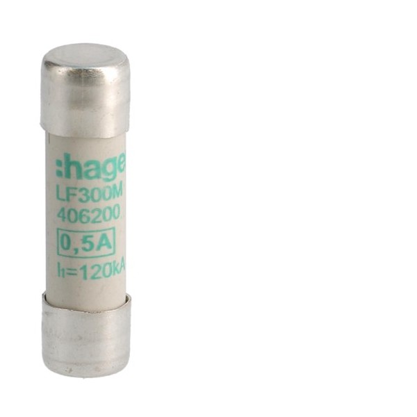 CARTOUCHE FUS.10X38 AM 0.5A - HAGER LF300M