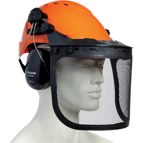 CASQUE FORESTIER CONSTITUÉ DU CASQUE FORCE 20 - SINGER SAFETY