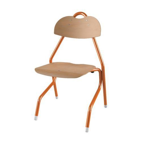 CHAISE TEMPO AST - T5 COQUE BOIS NATUREL - ALU PAPAYE 2011 - MOBIDECOR