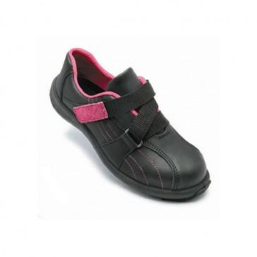 Chaussures de sécurité basses noires Lisa P40 - cuir Verpelle, embout acier, semelle antiperforation, norme EN ISO 20345:2004 SB P WRU_0