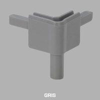 Coin Easy Case pour profilé d'emboîtement - partie femelle - plastique noir ou nuances de gris_0