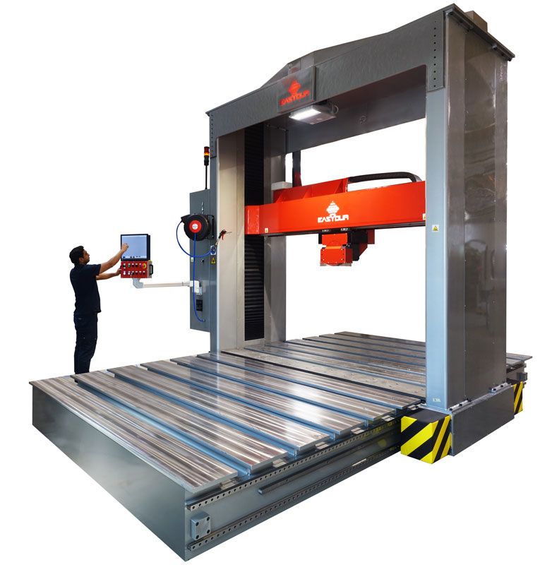 Duromètre à portique Portal Easy 3000 - Machine d'essai de dureté pour grandes pièces forgées - Charges jusqu'à 3000 kg_0