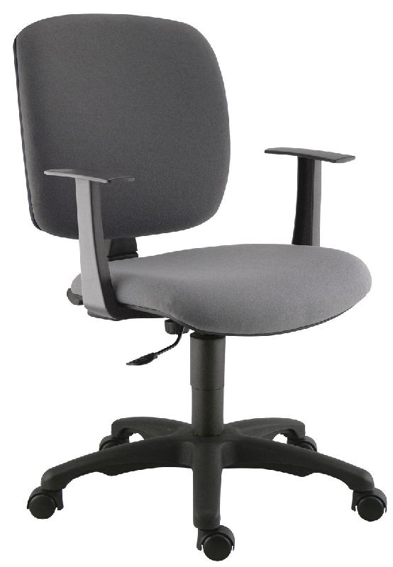 FAUTEUIL DE BUREAU KAOLA DOSSIER BAS COLORIS GRIS - MANUTAN COLLECTIVITÉS