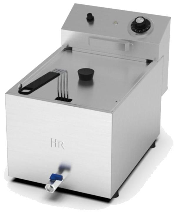 Friteuse de table professionnelle en acier inox 8 litres avec robin... - PFD8LC_0
