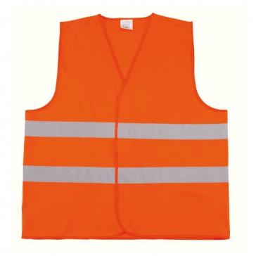 Gilet haute visibilité orange fluo - 2 bandes rétro-réfléchissantes - Taille L - OPSIAL_0