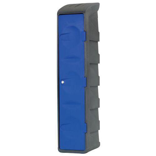 VESTIAIRE PLASTIQUE INDUSTRIE SALISSANTE - SUR SOCLE AVEC COIFFE - EMP