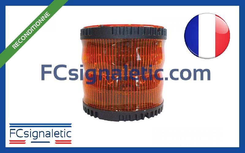 Gyrophare Gyroled orange sans fixation classe 2 rotatif reconditionné STANDBY MERCURA 23568-52_0