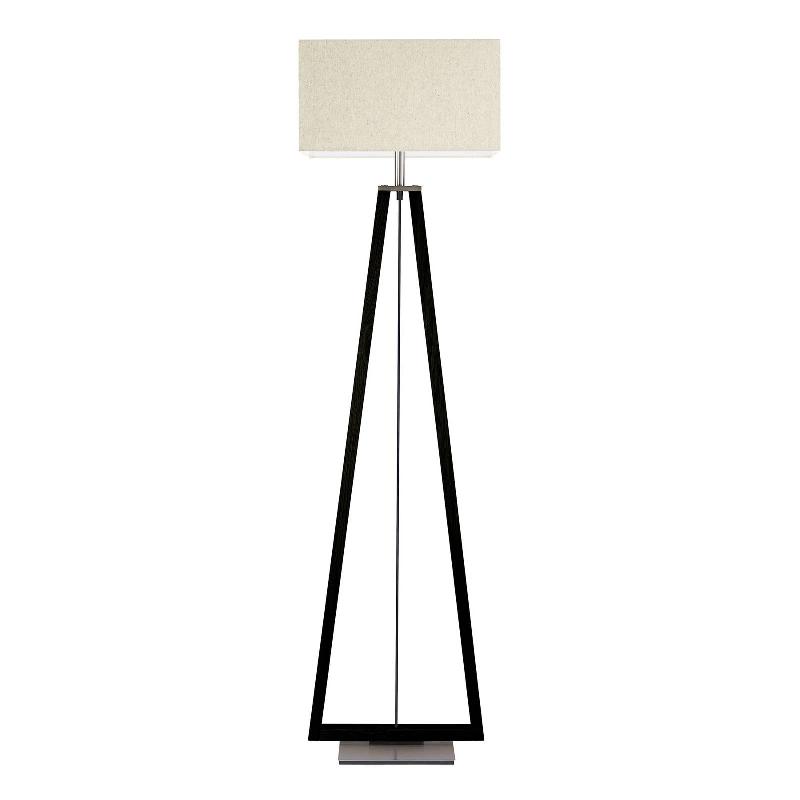 HERZBLUT BI BOB LAMPE SUR PIED, CHÊNE CENDRÉ CHARBON/CRÈME