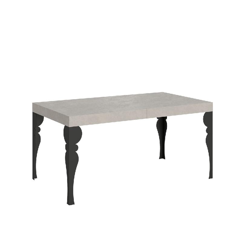 Itamoby Table Extensible Paxon Premium Cashmere 160/264X90 Cm Avec Pieds Anthracite - gris multi-matériau VE160PRPXNALL-CH-AN_0