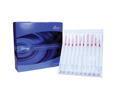 Kit d’analyse visuelle du Nitrite (Azote), 500-5000 ppm, type : Titrets 30 ampoules, marque Chemetrics - Ref.: NBG013_0