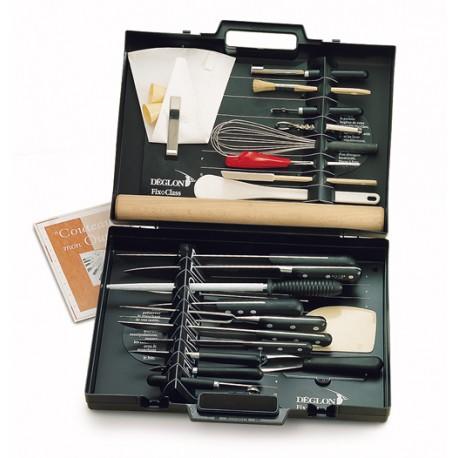 Mallette Fix Class Cuisine 26 pièces - Déglon - Ensemble professionnel avec ustensiles variés_0