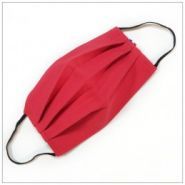 Mask3prouge - masque barrière en tissu coton rouge - 4 couches - lavable à 60 degrés - fabriqué en France_0