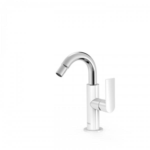 MITIGEUR BIDET BLANC CHROMÉ - TRES 20022401BL