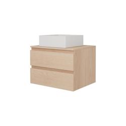 MOB-IN Ensemble meuble simple vasque 60 cm SORRENTO + vasque - marron 3701606505247_0