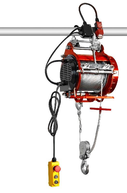 Palan électrique à câble robuste 400/800kg 32/16m 1,3 kW 230 V idéal échafaudage MW Tools PH400_0