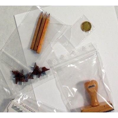 Paquet de 1000 sachets plastique à fermeture zip - Transparent 50 microns - 230x320mm - Trou de suspension 5mm_0