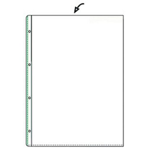 POCHETTE PERFORÉE STANDARD A4 EN PVC GRAINÉE