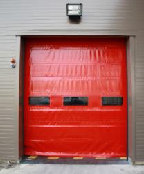 Porte rapide à empilement MISCHLER - plastique robuste - usage extérieur - norme EN 13241-1_0