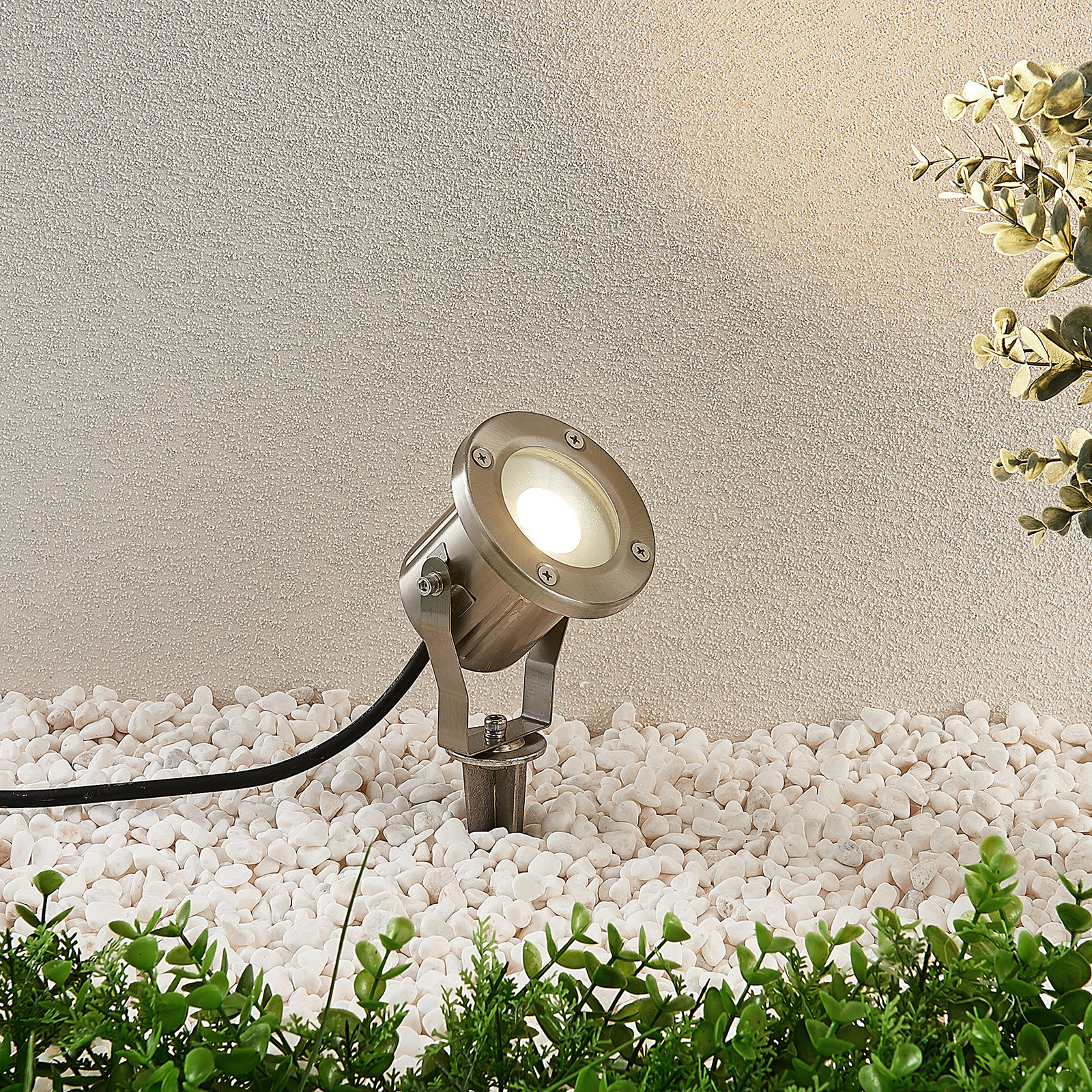 LINDBY PROJECTEUR EXT. LED MATHIS, PIQUET, IP65, INOX