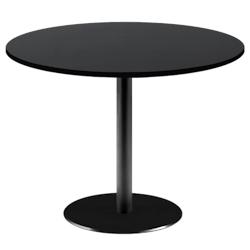 Restootab - Table Ø120cm - modèle Rome pied et noir uni - noir fonte 3760371519606_0