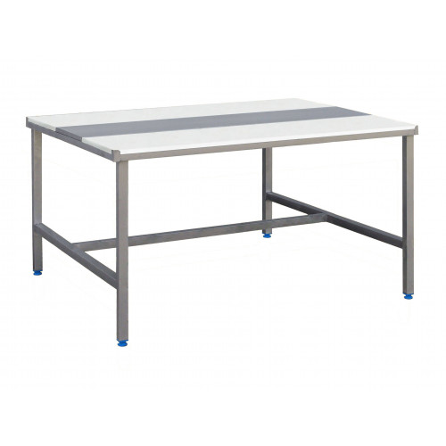 TABLE DE DÉCOUPE FACE À FACE PROFESSIONNELLE 25 MM EN INOX - 1800 X 1200 MM