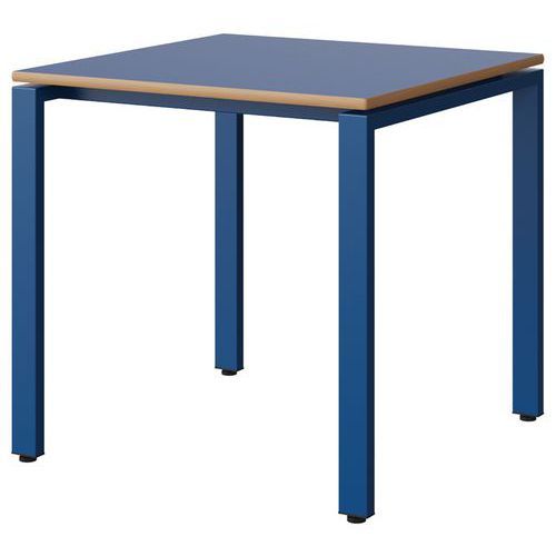 TABLE MALIBU 80X80 T6 SOUDÉ STR ALAI BLEU U525/BLEU 5005 - MANUTAN EXPERT