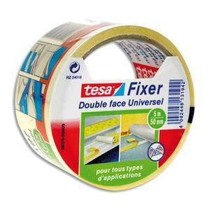TESA Rouleau d'adhésif double face - 25 m x 50 mm - spécial grande largeur_0