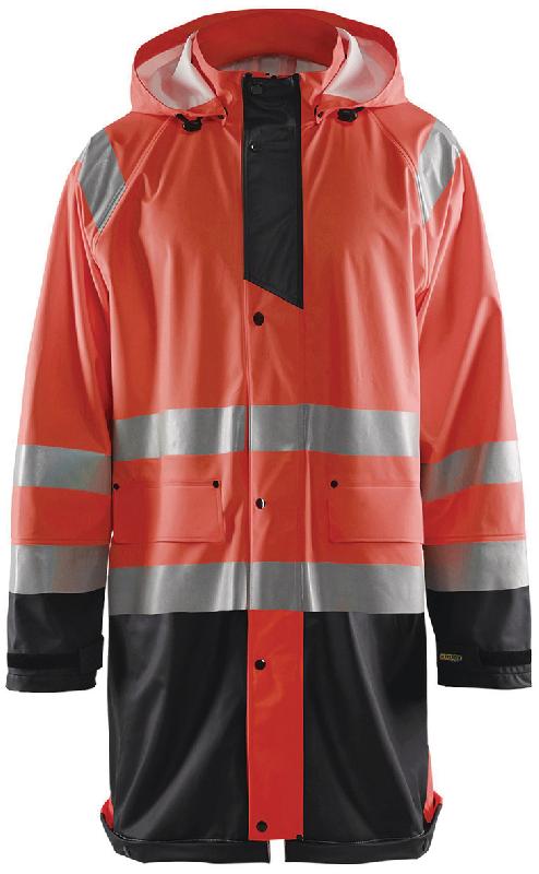 VESTE DE PLUIE HAUTE VISIBILITÉ NIVEAU 1 TAILLE S - MANUTAN COLLECTIVITÉS