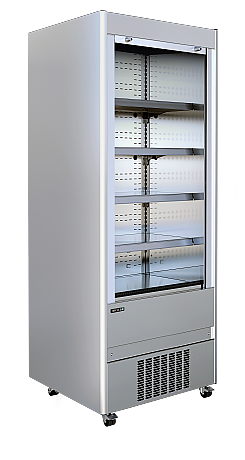 Vitrine réfrigérée inox façade ouverte 370 L | Tefcold - MCX90M_0