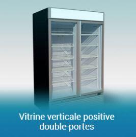 Vitrine verticale positive double-portes_0