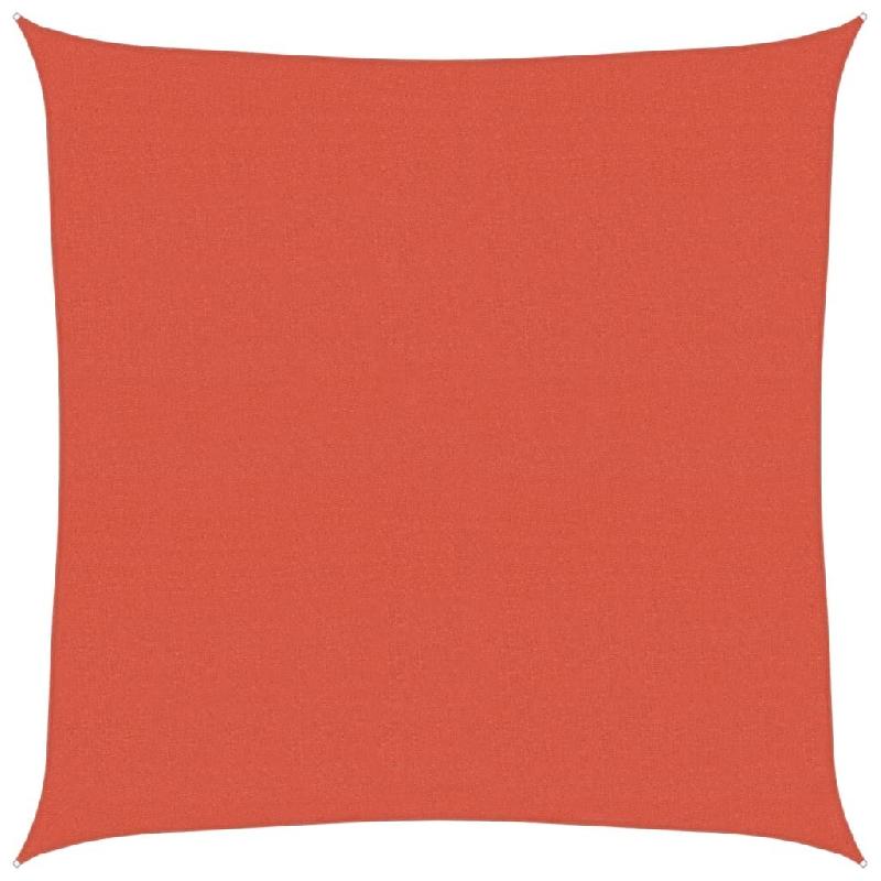 Voile d'ombrage 160 g/m² Terre cuite 7x7 m PEHD Modèle Orion Balcon - 311335_0