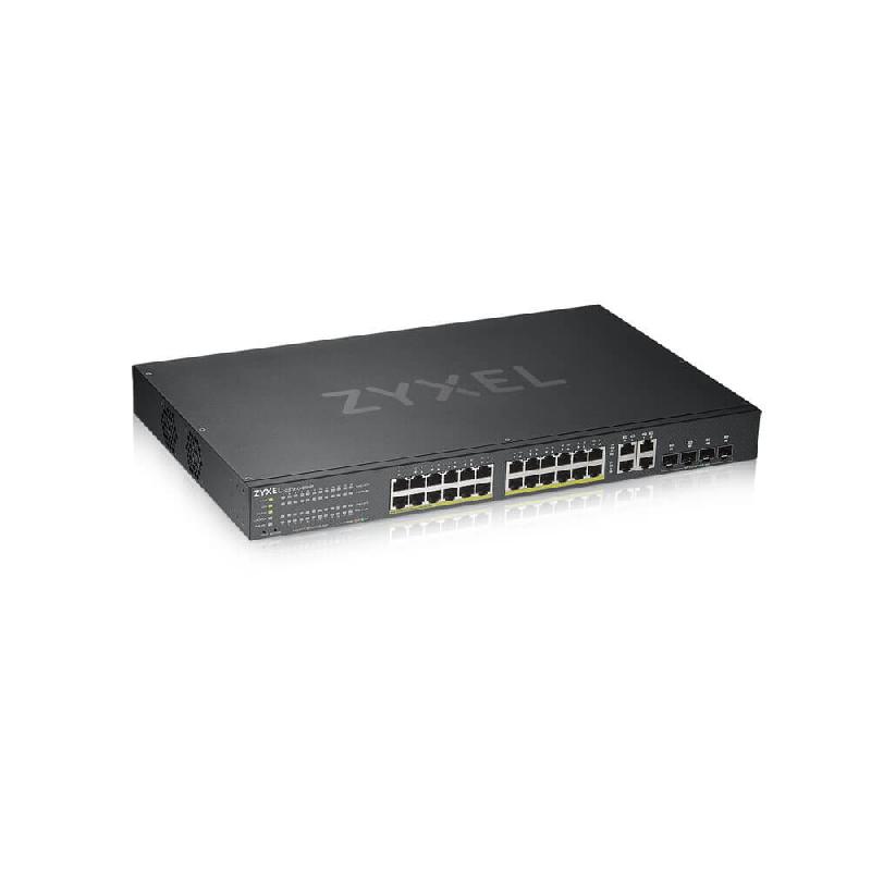 Zyxel GS1920-24HPV2 Géré Gigabit Ethernet (10/100/1000) Connexion Ethernet, supportant l'alimentation via ce port (PoE) Noir_0