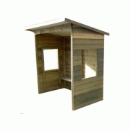 Abri bus 3 m en Bois - sans ou avec Fenêtre - Hauteur 2,10 m - Banc sur toute sa longueur_0