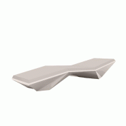 Chaise longue transat design FAZ - tortora