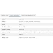 Clou de chaussée antidérapant en inox - virages - diamètre de tête 100 mm - Réf. 22035_1