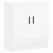 Helloshop26 - Armoire murale blanche moderne 60 x 31 x 70 cm rangement pratique décoration intérieure en bois blanc 02_0048775 - blanc Bois massif 3