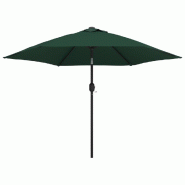 Helloshop26 - Parasol d'extérieur avec poteau en acier 3 m vert 02_0008735 - vert acier 3000465547765