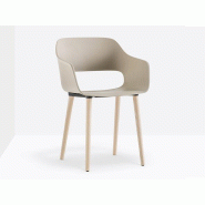 Lot de 8 chaises Babila 2755 Pedrali avec pieds en bois massif