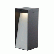 Lumisky - Borne solaire aluminium MILIO FULL H35cm - LED puissant bidirectionnel blanc chaud - Noir 3666162010270 Lumisky - Borne solaire aluminium MILIO FULL H35cm - LED puissant bidirectionnel blanc chaud - Noir 3666162010270