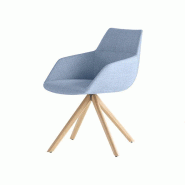 Chaise d'accueil en bois Dunas XS pied bois Chaise d'accueil en bois Dunas XS pied bois